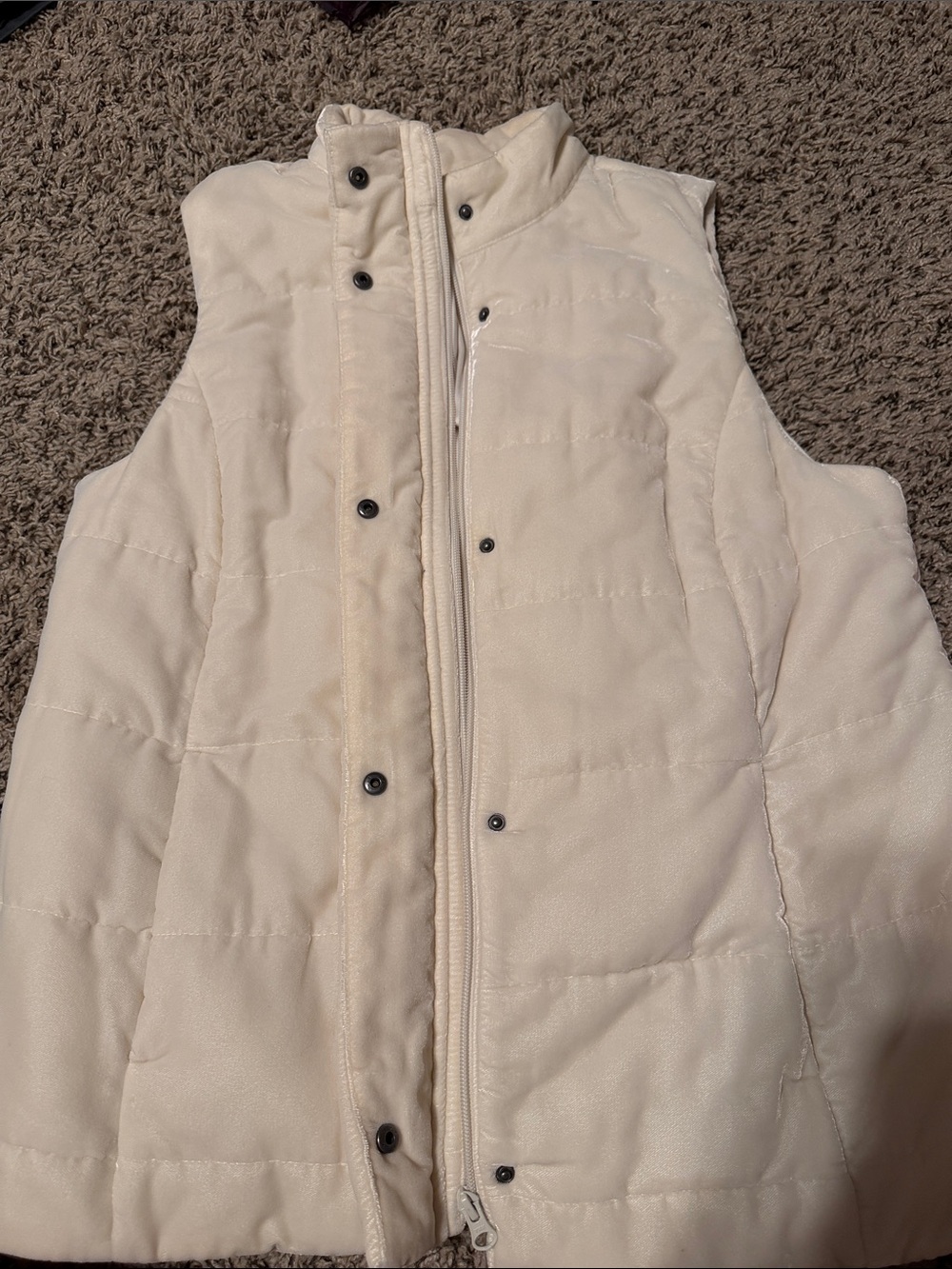 J. Jill Soft Cream Quilted Vest - Picture 5 of 5